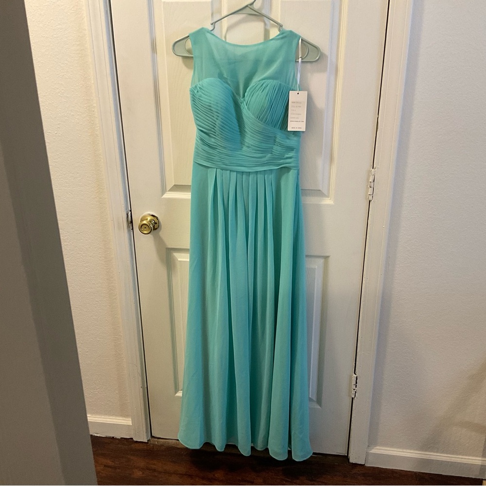 Elegant Aqua Evening Gown Kanali K : The emotion of feeling unique.